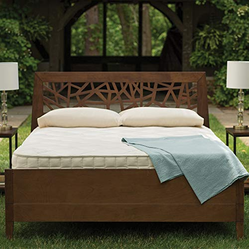 Naturepedic Serenade Organic Mattress - Cushion Firm Full Hybrid with Encased Coils & Natural Latex for Comfort & Breathability