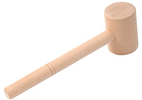 OSALADI 1stk Werkzeuge Für Meeresüchte Hlzschlägel Hämmer Mit Meeresüchten Schaltier Hummerhammer Meeresfrüchte Rissbildung Werkzeuge Mini Holz Gavel Lebensmittel Combo-Platte Hölzern Kind