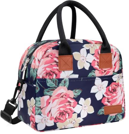 Philorn Kühltasche mit verstellbarer Schultergurt, 9.4L Lunchbox Tasche, Lunchtasche Wasserdicht Leichte Picknicktasche Mittagessen Isoliertasche Thermotasche für Arbeit und Schule