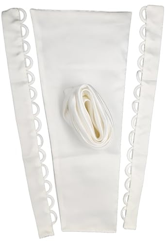SHYMMUO Ivory Corset Back for Dress Zipper Replacement Lace Up Satin Corset Kit for Wedding Dresses or Prom Dress