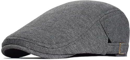 Bigoco Casquette Beret Gavroche Homme Réglable Casquette Souples Plate Baker Boy Hat 8 Panel Peaky Herringbone Irlandais Gatsby Ivy Chapeau Flat Caps