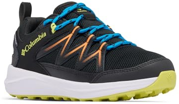 Columbia Peakfreak Rush - Zapatos Unisex para niños y jóvenes, Impermeables, de Talle bajo, para Senderismo y Senderismo, Voltaje Negro, 36 EU