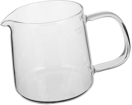 Alipis Jarra De Café De Vidrio De Borosilicato, 400 Ml, Cafetera Transparente Hecha A Mano Para Uso En Casa, Oficina Y Cafetería, Para Verter Y Gotear Café