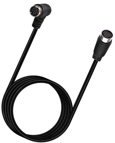 S Video Cable - S-Video Male To Male Cable | min Din Wire S-VHS Gold Plated Plugs | S Video SVHS Lead Super Video TV, HDTV, Camcorder, Projector, TV Receiver