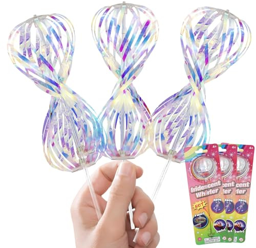 DGMI Rainbow Twirler Lot de 3 spinners arc-en-ciel pour fêtes, festivals et enfants adultes
