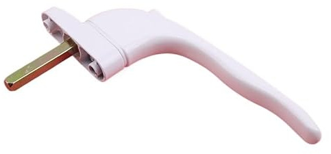 Zpengtai Manilla Ventana Manija de Ventana de aleación de Aluminio Blanca con cerraduras, manija de Puerta Universal, Bloqueo con Llave Manilla Puerta Ventana