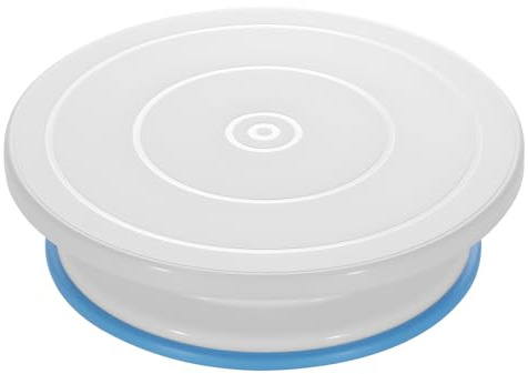 Ohuhu Plato Giratorio para Tartas, 11 Pulgadas Base Giratoria Tartas con Base Antideslizante, Base para Tartas para Decorar Pasteles, Gran Regalo para Mujeres