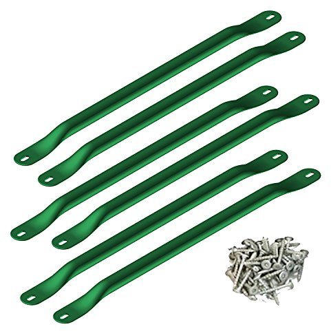 Swing-N-Slide WS 4564 Metal Monkey Bars with Six 21.5 Metal Rungs with Hardware, Green