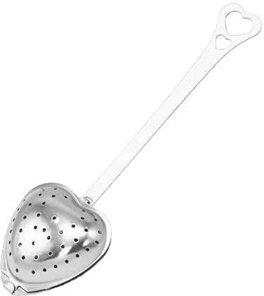 Telituny Infuseur à Thé en Forme de CœUr, Acier Inoxydable Passoire à Thé en Forme de CœUr à Long Manche, Convient à Tous Les ThéS en Feuilles, Herbes, éPices, ThéIèRes