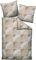 Janine Mako-Satin-Bettwäsche J.D. 200x220 cm + 2X 80x80 cm Taupe