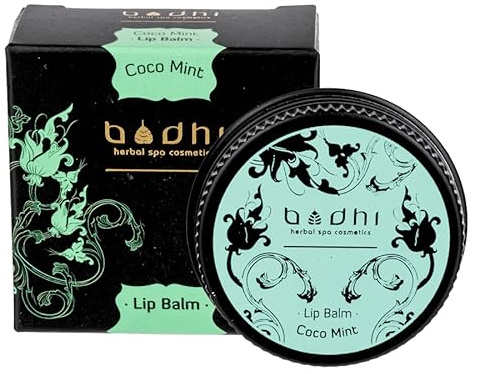 BODHI® Natürlicher Lippenbalsam Kokos und Minze 12g | frisch duftend | feuchtigkeitsspendend und pflegend mit wertvollen Ölen | bio & vegan
