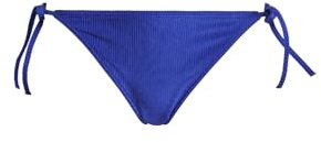 Calvin Klein Bas de Bikini Femme à Nouer, Bleu (Midnight Lagoon), S