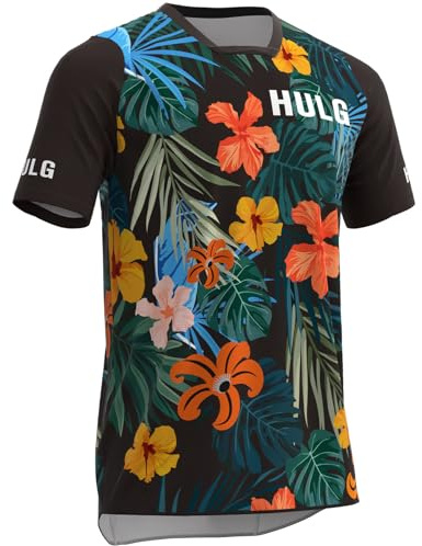 Maillot De VTT, Maillot De VTT à Manches Court pour Hommes, Maillot De VTT Respirant à Séchage Rapide, T-Shirt De Course De Motocross BMX (Style-07,5XL)