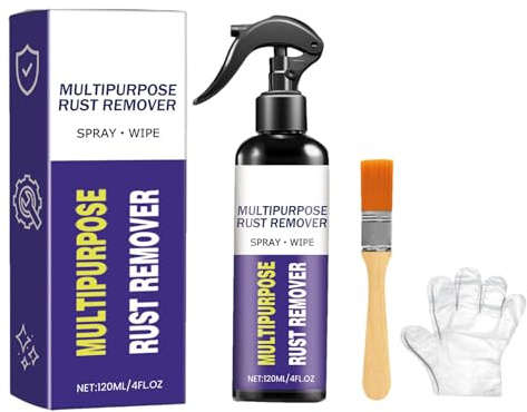 Limpiador de óxido de metal para coche, 120 ml, spray lubricante para eliminar el óxido, limpiador y acondicionador de metales multifuncional para automóviles, para baño,