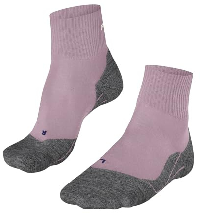 FALKE Women's TK5 Wander Cool Short W Sso Lyocell Functional Yarn Thin Anti-Blister Hiking Socks 1 Pair, Pink Thulit 8663, 4-5
