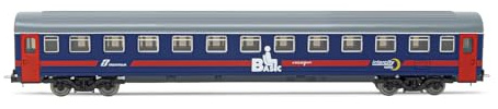 Lima Hl4051 Fs Uic-Z1 Intercity Notte 2A Classe Livrea Base Blu Con Modellino Ferrovia Materiale Rotabile, Carrozze