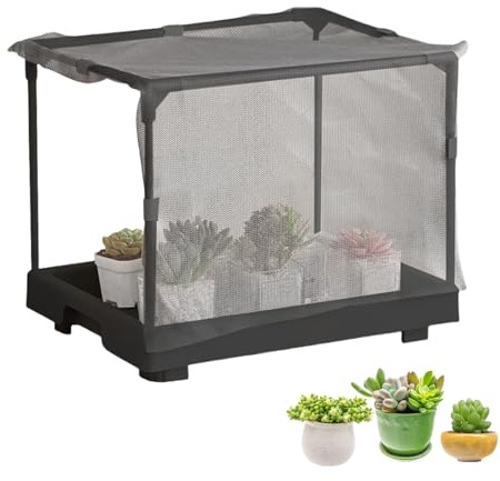 Yumneo Mini serra per interni, portatile, per piante, protezione invernale, strumento per l'agricoltura urbana per appartamenti, patio, cortile, giardinaggio