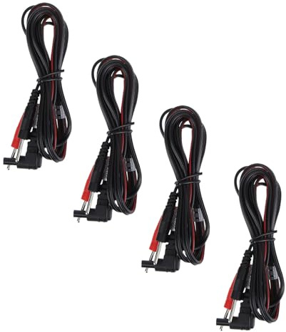 DECHOUS Replacement PVC and Copper Material with 4pcs Lead Wire Cables High Performance and Reliable Use Physiotherapy Devices for Massage Strips and Shoes Therapy
