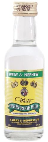 Wray and Nephew Rum 5 cl, 63 Percent ABV - White Overproof Jamaica Rum