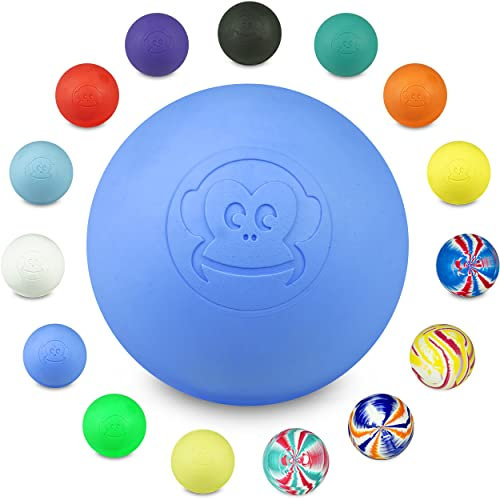 Captain LAX Massageball Original - Lacrosseball, Hartgummi, mit den Maßen 6 x 6 cm geeignet für Triggerpunkt- & Faszienmassage/Crossfit