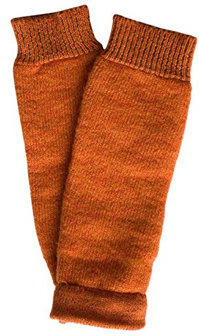 Hirsch Natur, Baby- und Kleinkind Krabbelschoner/Beinstulpen, 100% Wolle (Mango, One Size)