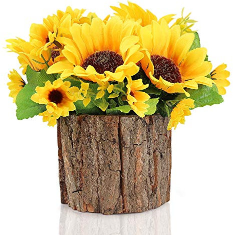 AceList Künstliche Sonnenblumen, Künstliche Blumen im Topf, Kunstpflanze Deko Wohnzimmer Frühlingsdeko für Tisch Kunstblumen Wie Echt Klein