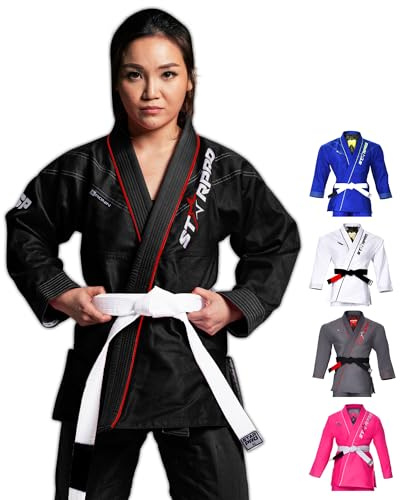 Starpro Durable BJJ Gi for Men & Women – Reinforced Pearl Weave Jiu Jitsu Suit | Lightweight, Preshrunk Jiu Jitsu Gi for All Levels