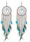 ChAusa 2 Stücke Traumfänger Handgemachte Wand Hängende Feder 60cm Dreamcatcher Grün Vintage Feder,traumfänger mit Federn Handgemachter Traumfänger Geeignet für Heimdekoration,Basteldekorationen