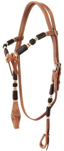 Brida Western Silver Horse Nakipa, Finojo indispensable para la conducción del caballo (marrón) (Dark London)