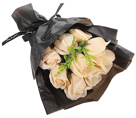 TINEASUR Ramo De Rosas De Jabón De Lujo Ramo De Flores Perfumadas para Cumpleaños para Adolescentes Despedida De Soltera
