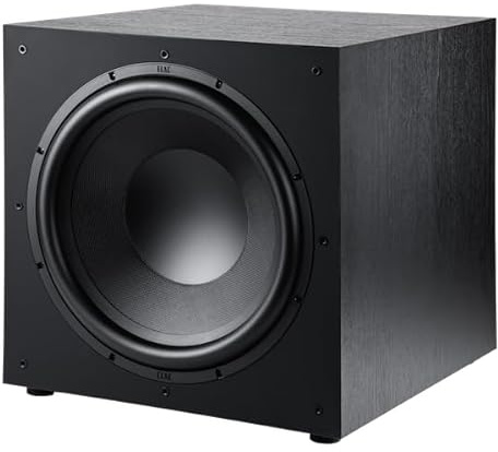 ELAC Subwoofer Debut 3.0 DS153 - Ideale per riprodurre la musica dal tuo impianto stereo come parte di un sistema surround 5.1, suono leggendario, design elegante, nero