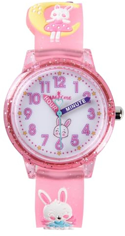 Bigmeda Orologio Digitale Per Bambini, Orologio Per Bambini Movimento Al Quarzo, Impermeabile, 3D Cartoon Cinturino In Silicone Per Ragazzi E Ragazze 3-10 Anni (Luna)