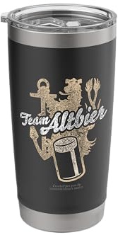 Düsseldorfer Beer Design Lettering Team Altbier Düsseldorf Stainless Steel Insulated Tumbler