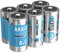 ANSMANN C Size Batteries [Pack of 6] Long Lasting Precharged Rechargeable C Type 4500 mAh NiMH MaxE Pro Battery For Flashlights, Operating Machines, Toys, LED Torch Lights