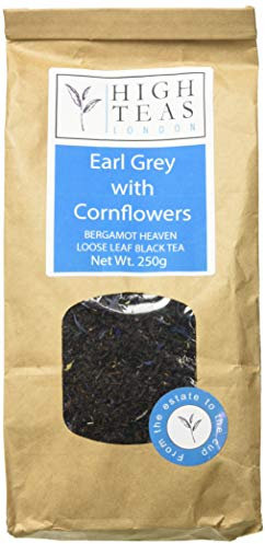 High Teas London Earl Grey Reserve with Cornflower Loose Leaf Tea, 250 g