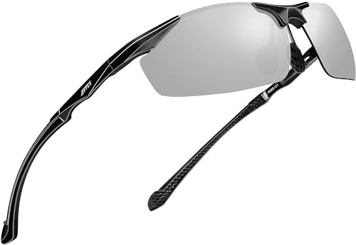 ATTCL Lunettes de Soleil polarisées pour Hommes pêche Sportive Conduite en métal Al-MG Cadre Ultra-léger UV400 CAT 3 CE
