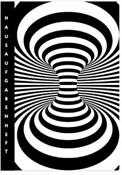 Adina Hausaufgabenheft A5 für Schlaue Faule mit Schutzumschlag (Illusion)