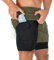 MANLUODANNI Herren Running Shorts, 2 in 1 Shorts Men Laufshorts Fitness Sporthose Kurz Jogginghose Schnelltrocknende Laufhose mit Taschen Reißverschlussfach Armeegrün 2XL