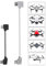 i-LEFANTE Micro USB auf USB C Kabel für DJI Mini SE/Mavic Mini/Air/Spark/Mavic 2 Remote Controller (30cm & 10cm)