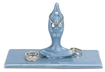 Balvi Porta anillos Asana Color Azul Un soporte diferente para almacenar tus joyas, con un diseño úni