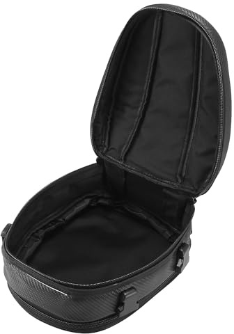 Unifizz Motorcycle Seat Tail Bag Motorbike Cycling Travel Rear Luggage Bag Waterproof 1680D Backpack Black
