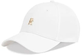 Tommy Hilfiger Damen Cap Elevated Chic aus Baumwolle, Weiß (Optic White), Einheitsgröße