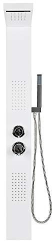 Columna Ducha Columna de Hidromasaje con Grifo Acero Inoxidable Panel Duchas Set Ducha Sistema Duchas de Baño,15 * 47 * 130 cm