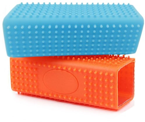 Werwing Brosse d'épilation d'animaux – Brosse en caoutchouc de silicone pour poils de chien et chat sur tapis, meubles, intérieurs de voiture et tissus | Outil portable réutilisable pour enlever les