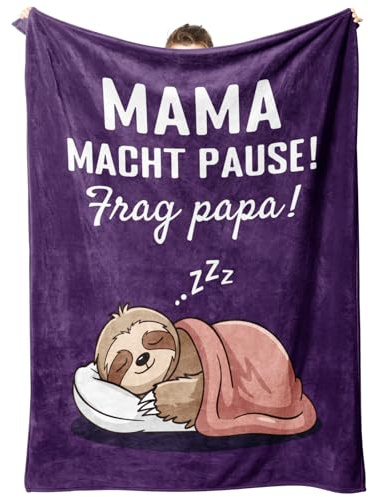 Encoink Regalos para mamá, regalo de cumpleaños para mamá, regalos personalizados, manta de peluche, regalos del día de la madre para mamá, regalo de cumpleaños para mujeres y madres, 157 x 132 cm