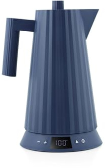 Alessi Bollitore elettrico plissettato da 1,7 l con controllo della temperatura,