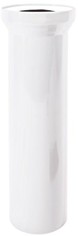 Sanitop-Wingenroth Anschlussrohr für Stand WC | WC-Ablaufstutzen mit Lippendichtung | Länge: 400 mm | 11 cm Durchmesser | Toilette Anschlussstutzen kürzbar | Kunststoff | Weiß | 21710 1, 400 Mm | Weiß