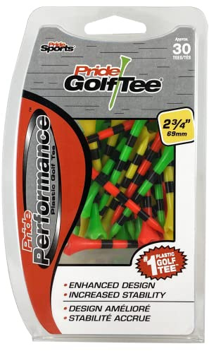 Pride Golf Tee 2-3/4 Inch Tees, Mezcla de Frutas, 2.75 Picos de Golf
