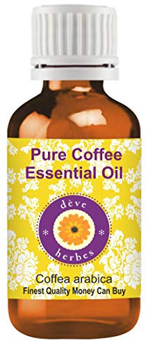 Deve Herbes Pure Coffee Essential Oil (Coffea Arabica) Non-Sticky | Non-Greasy | Rich Roasted Aroma | for Aromatherapy, Massage, Diffuser & Blends 100ml