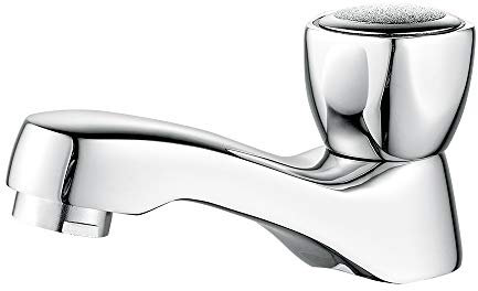 IBERGRIF Ballet, Robinet Lavabo Retro, Mitigeur Salle de Bains Eau Froide Uniquement, Chromé M18054 Argent